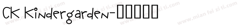 CK Kindergarden字体转换